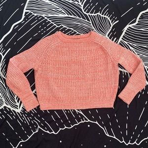 Cropped knit sweater